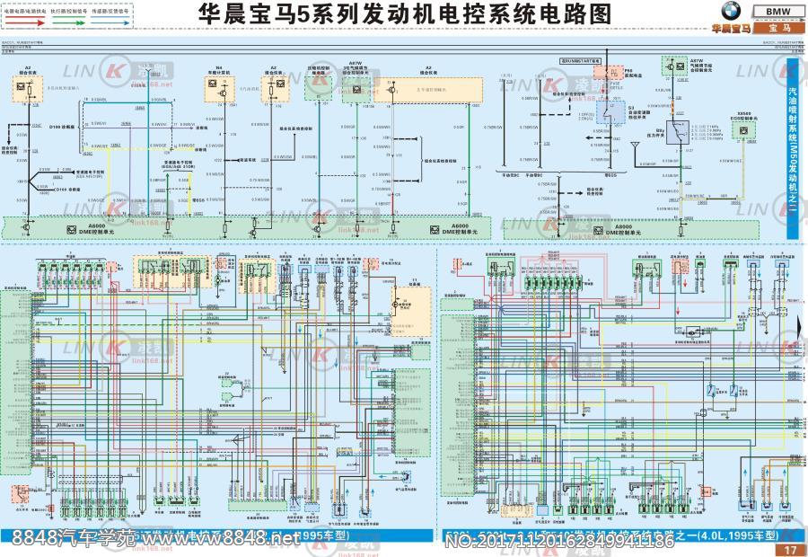 华晨宝马5系发动机电控系统电路图